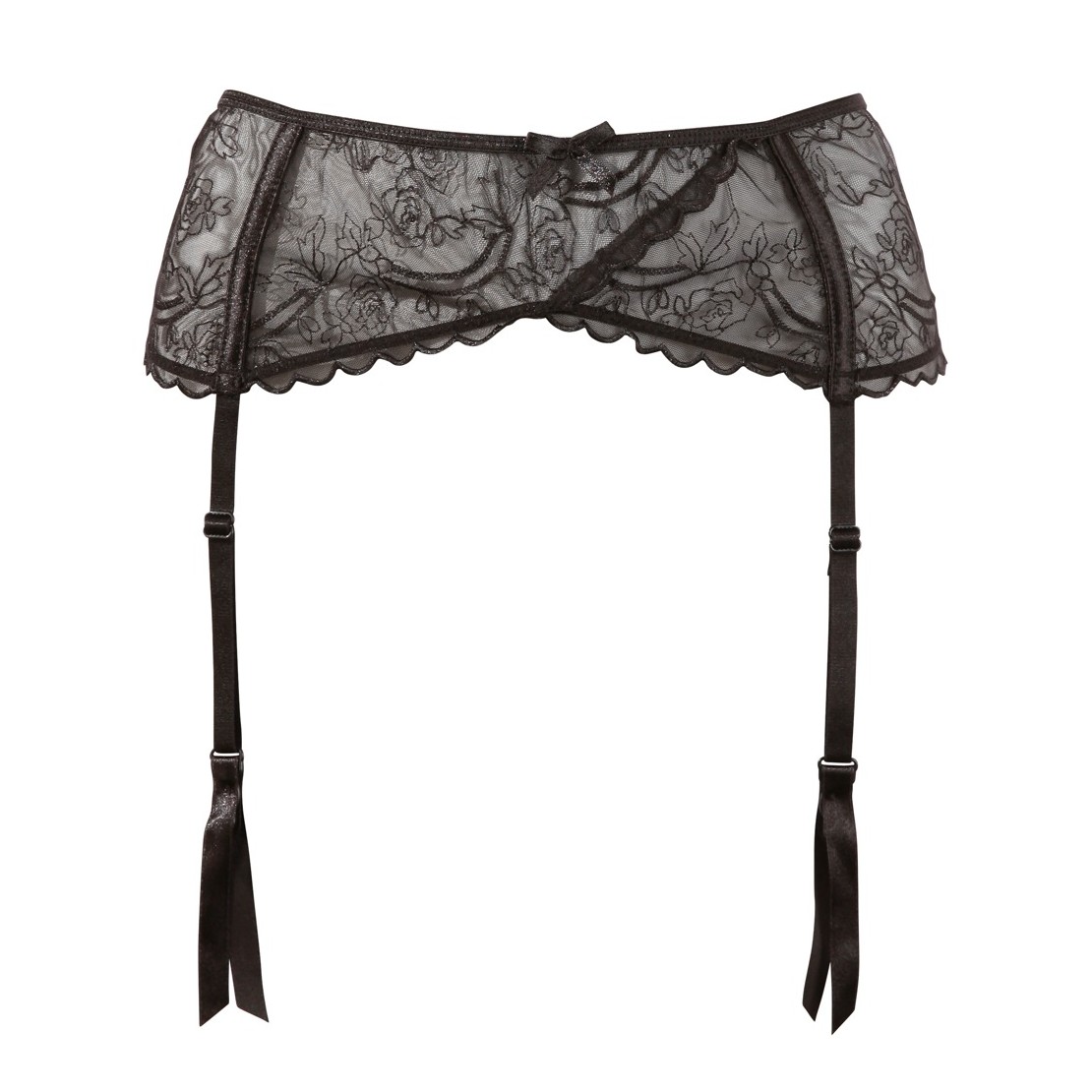 REGGICALZE IN PIZZO CON 4 LACCI
