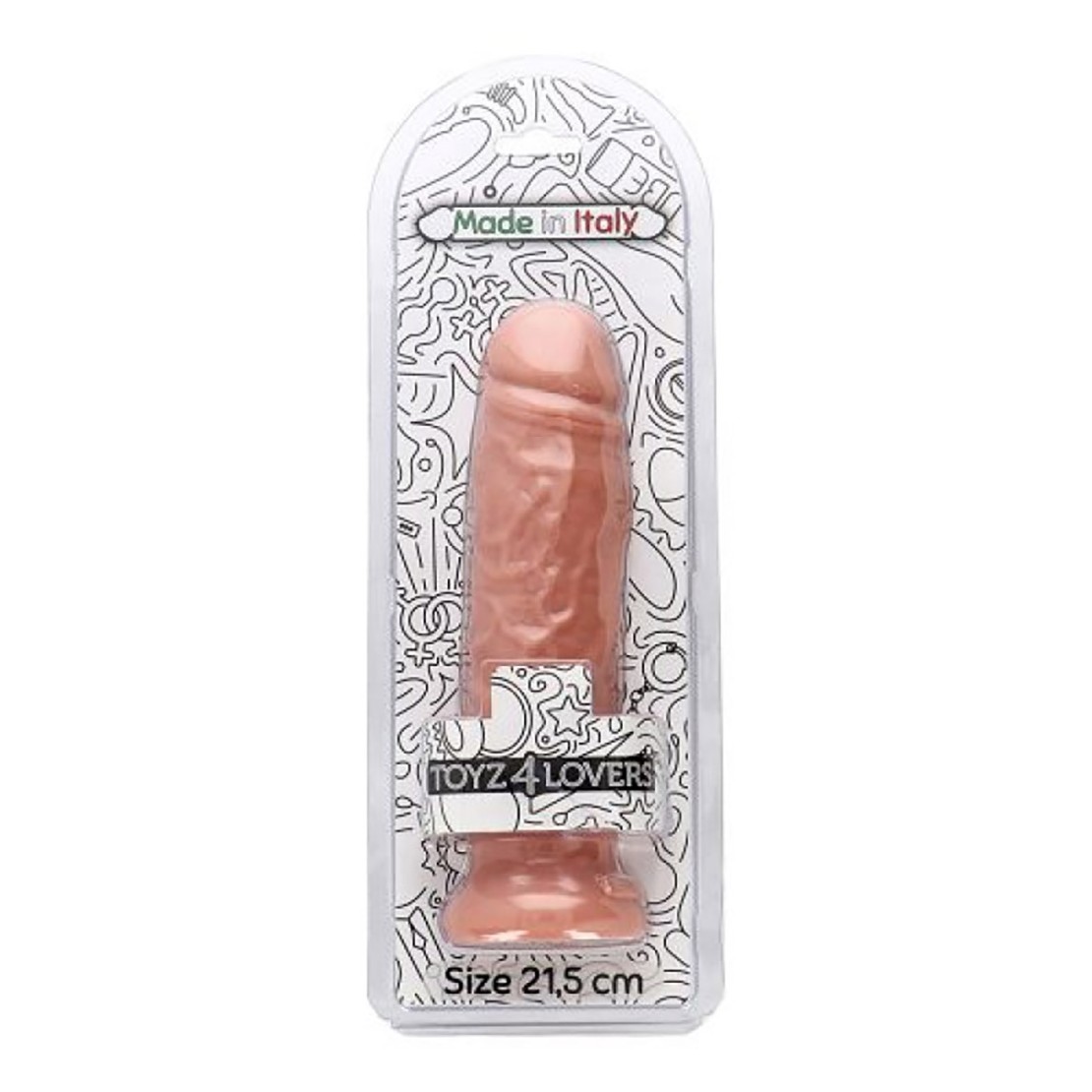 DILDO REALISTICO COLOR CARNE CON VENTOSA IN PVC...