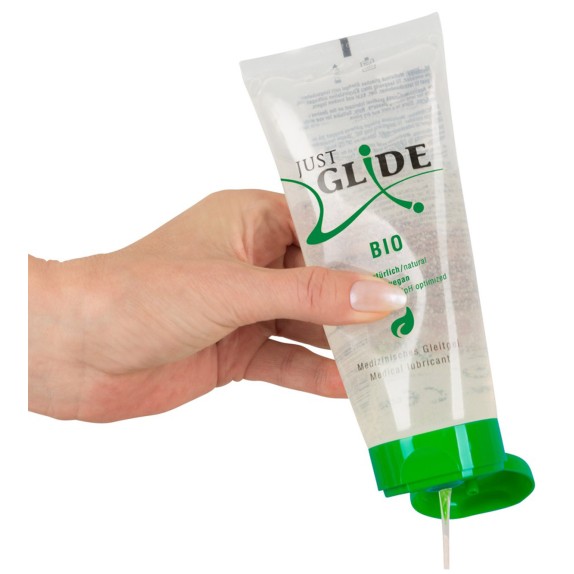 LUBRIFICANTE GEL VAGINALE A BASE D'ACQUA JUST GLIDE BIOLOGICO VEGANO 200 ML