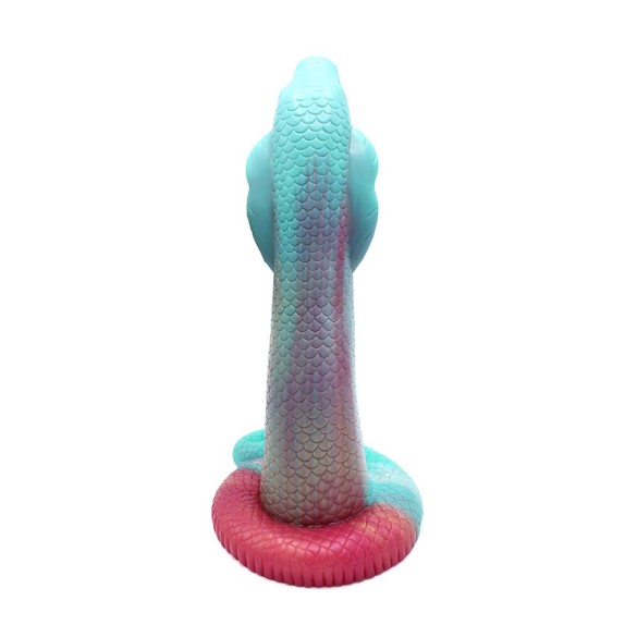 FALLO DILDO MORBIDO E FLESSIBILE COBRA SERPENTE COLORATO CON VENTOSA MONSTAR KIOTOS