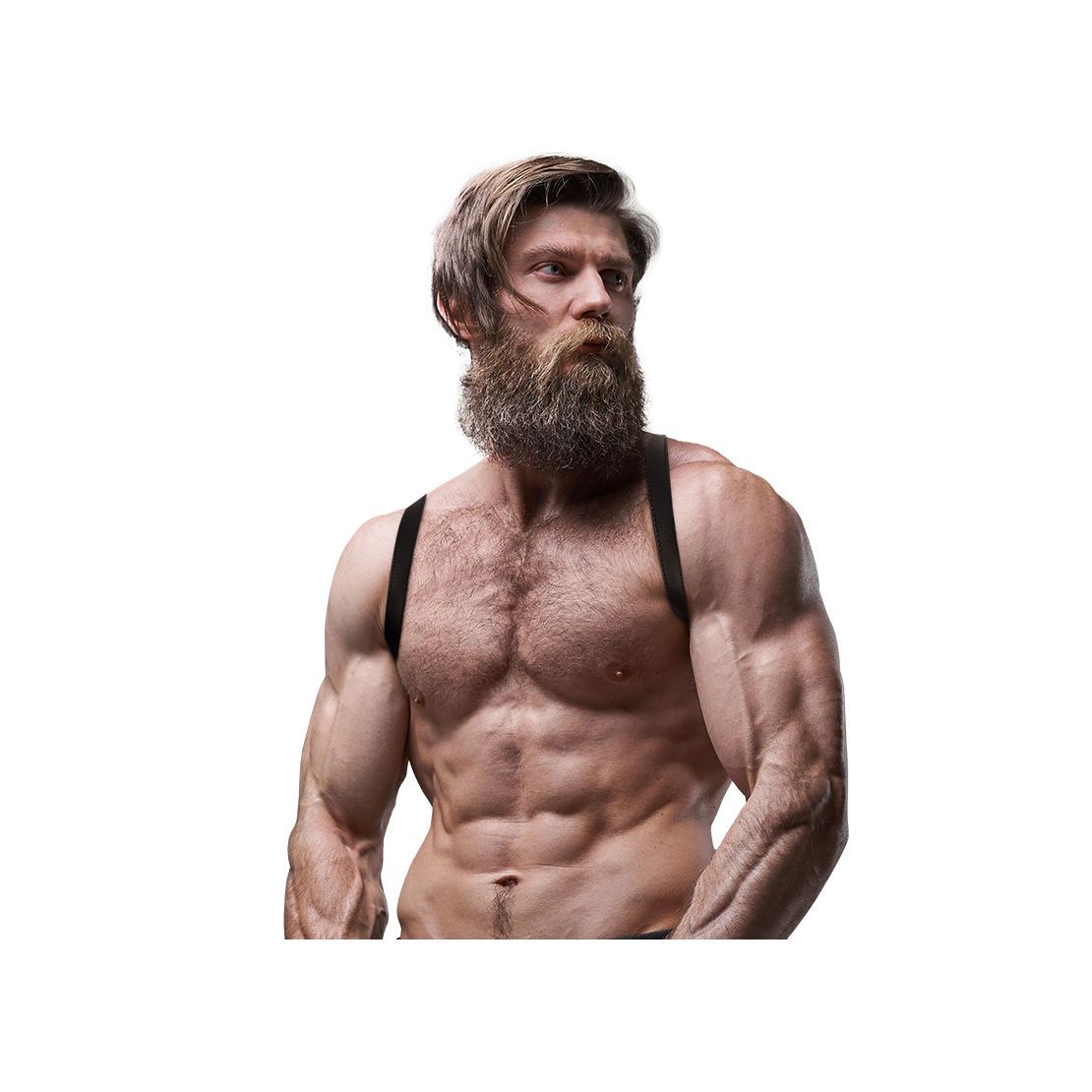 HARNESS SEXY PER UOMO IN PELLE VEGANA CON...