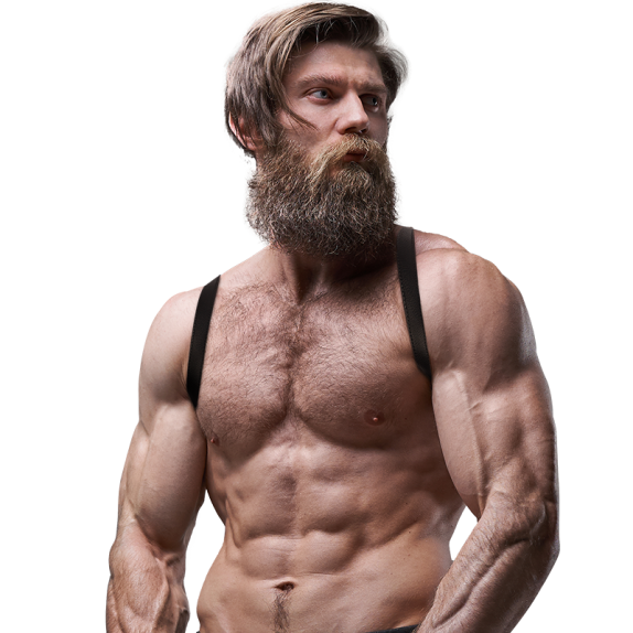 HARNESS SEXY PER UOMO IN PELLE VEGANA CON SPALLINE E INCROCIO SUL RETRO