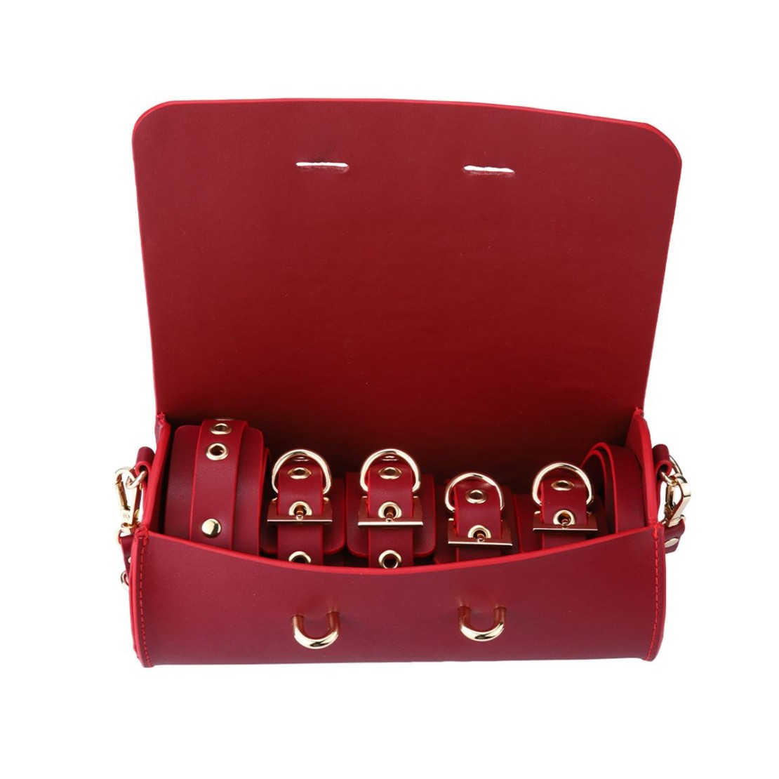 KIT DEL SADOMASO SEXY BORSA CON OGGETTI BDSM IN...