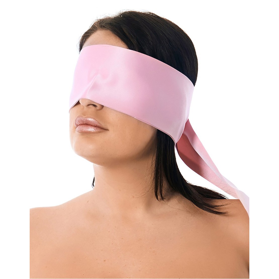 BENDA PER OCCHI ROSA EFFETTO RASO PER GIOCHI DI...