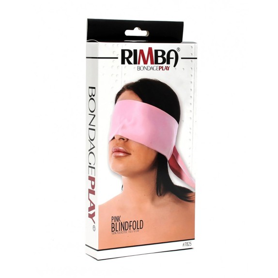 BENDA PER OCCHI ROSA SIMIL RASO PER GIOCHI DI COPPIA SEXY RIMBA