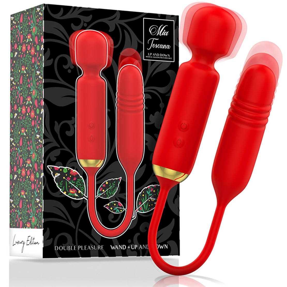 SEX TOY DOPPIO CON WAND E DILDO CON MOVIMENTO A...