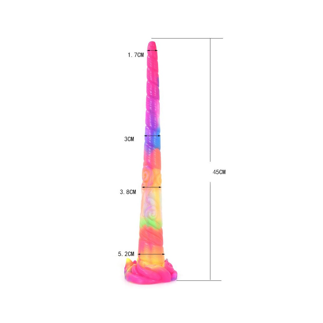 SPINA ANALE IN SILICONE COLORATA GLOW IN THE...
