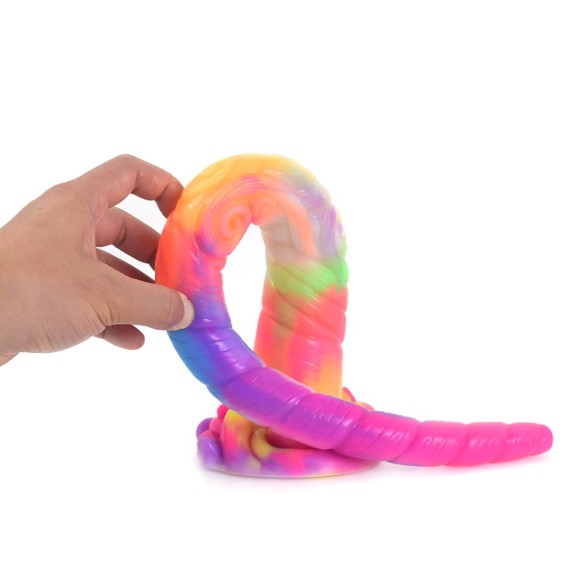 SPINA ANALE IN SILICONE COLORATA GLOW IN THE DARK KIOTOS MONSTAR
