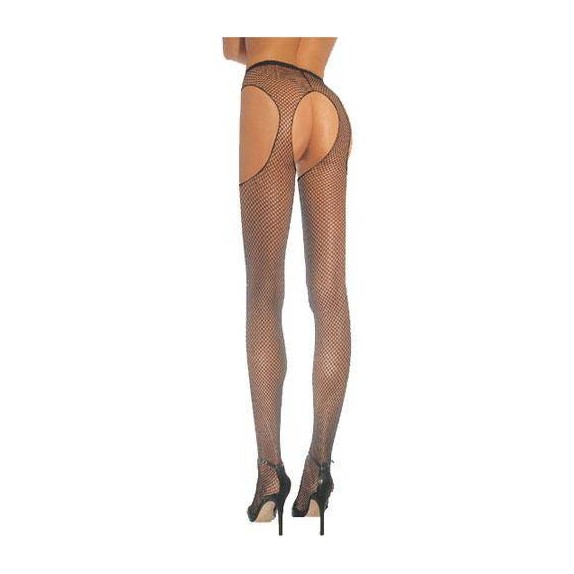 COLLANT SEXY A RETE APERTI EFFETTO REGGICALZE LEG AVENUE