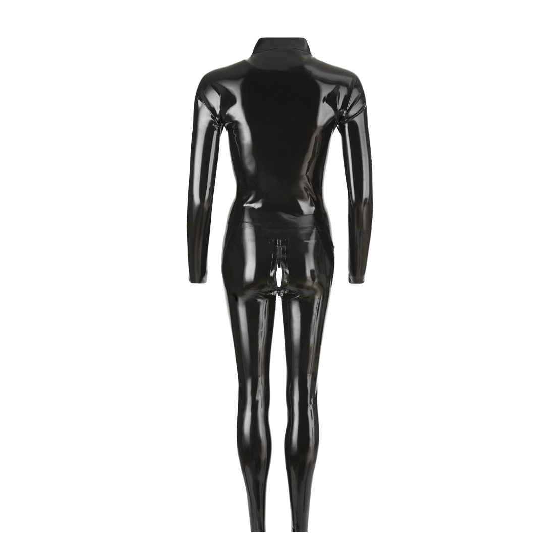 TUTA IN LATEX SEXY PER DONNA CON ZIP SENZA PIEDI