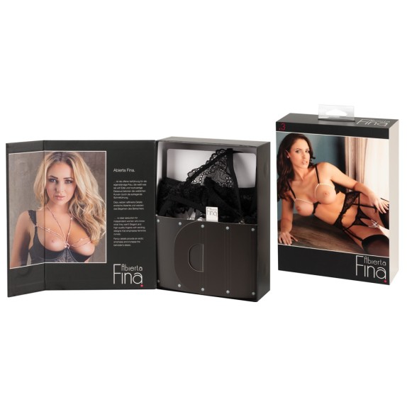 COMPLETINO INTIMO APERTO SEXY CON REGGISENO REGGICALZE E PERIZOMA CON BUCO