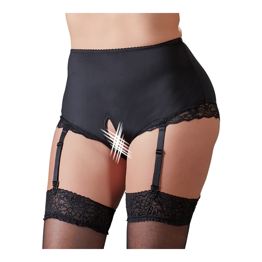 SLIP APERTI PER DONNA CON SEXY REGGICALZE...