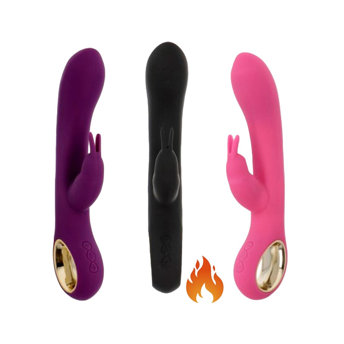VIBRATORE RABBIT CON FUNZIONE SCALDANTE SEX TOY...