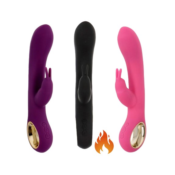 VIBRATORE RABBIT CON FUNZIONE SCALDANTE SEX TOY GRIP HOT