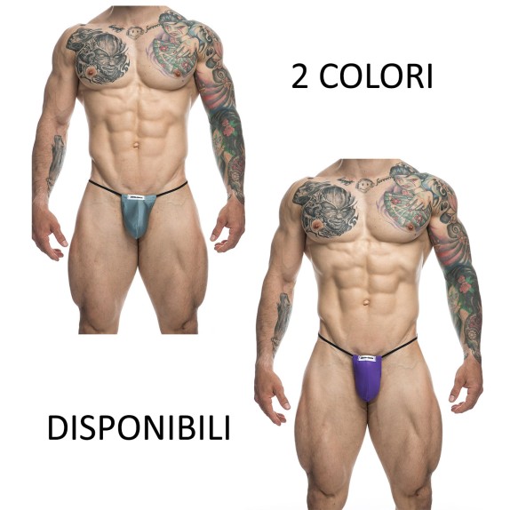 PERIZOMA A FILETTO SEXY PER UOMO 2 IN 1 COSTUME PUSH UP VARI COLORI MALEBASICS