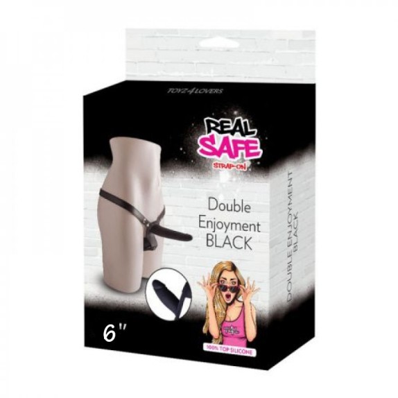 STRAP-ON DOPPIO PER DONNA STACCABILE SEX TOY DOUBLE ENJOYMENT