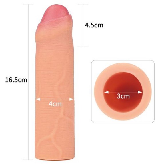 PROLUNGA PER PENE REALISTICA UNCUT REGOLABILE NATURE EXTENDER