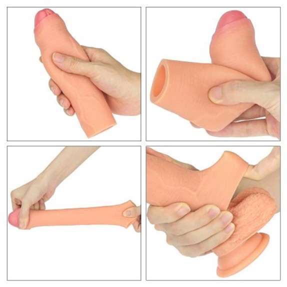 PROLUNGA PER PENE REALISTICA UNCUT REGOLABILE NATURE EXTENDER