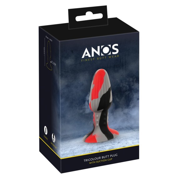 copy of PLUG ANALE MULTICOLOR CON VENTOSA IN SILICONE ANOS