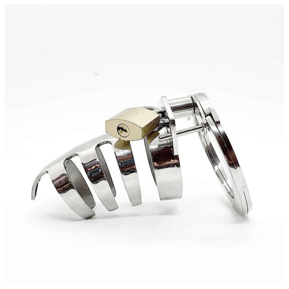CINTURA GABBIA DI CASTITA' UOMO SEX TOY CLASSIC STAINLESS