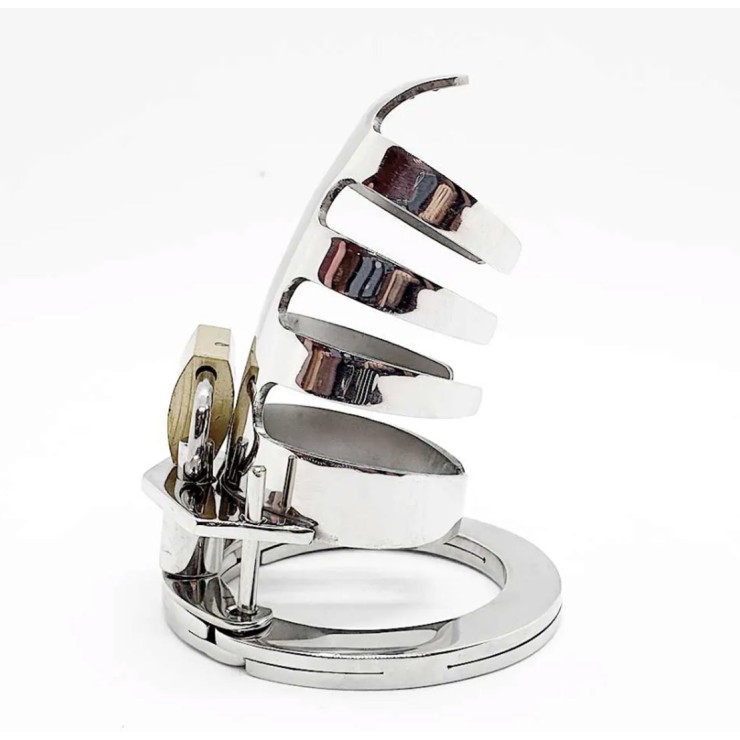 CINTURA GABBIA DI CASTITA' UOMO SEX TOY CLASSIC STAINLESS 2
