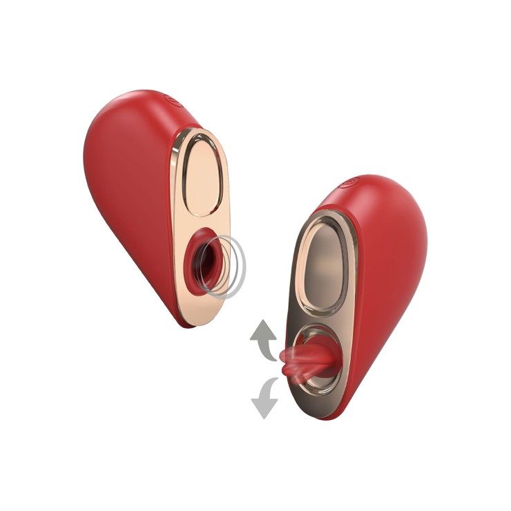 STIMOLATORE CLITORIDEO 2 IN 1 SUCCHIA E LECCA HEARTBREAKER 2