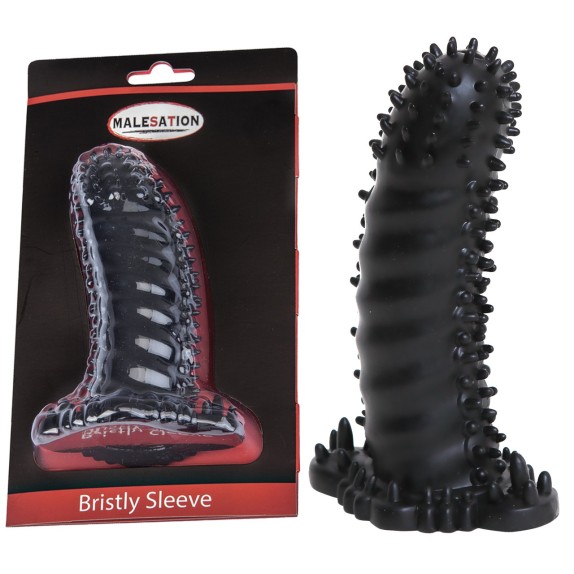 GUAINA PER PENE CON RILIEVI ESTERNI IN TPR 14 CM