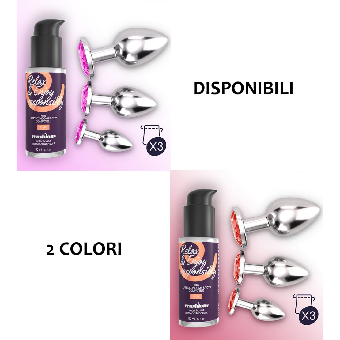 copy of SET 3 PLUG ANALI GIOIELLO CON...