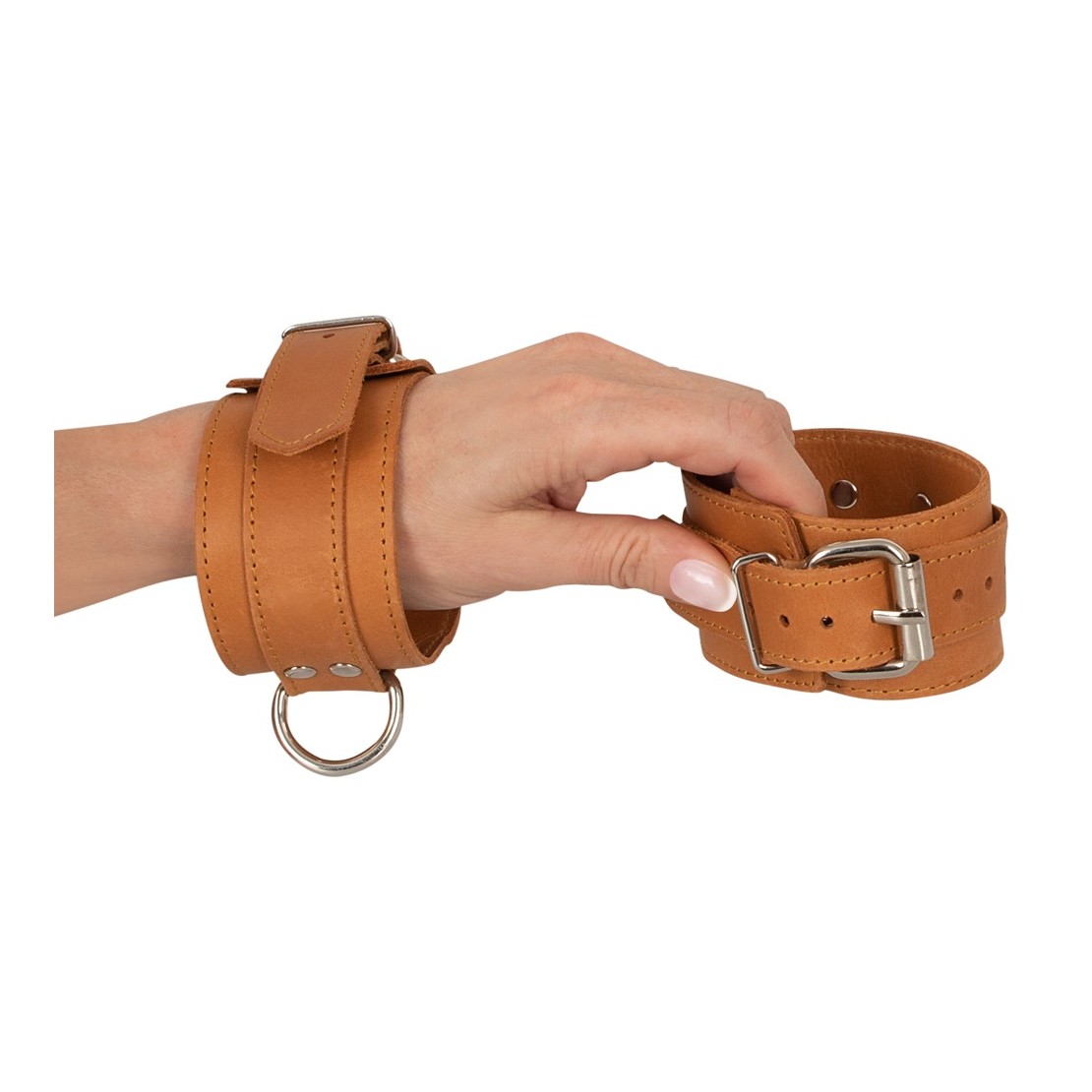 copy of MANETTE SEXY IN PELLE MARRONE CON...