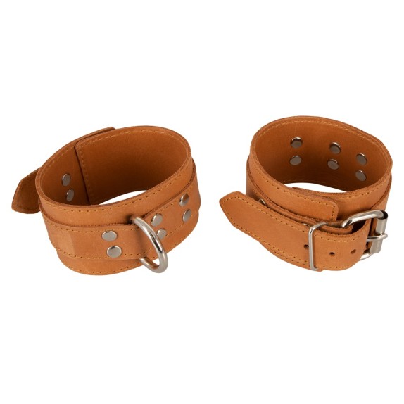 copy of MANETTE SEXY IN PELLE MARRONE CON CHIUSURA A FIBBIA ZADO
