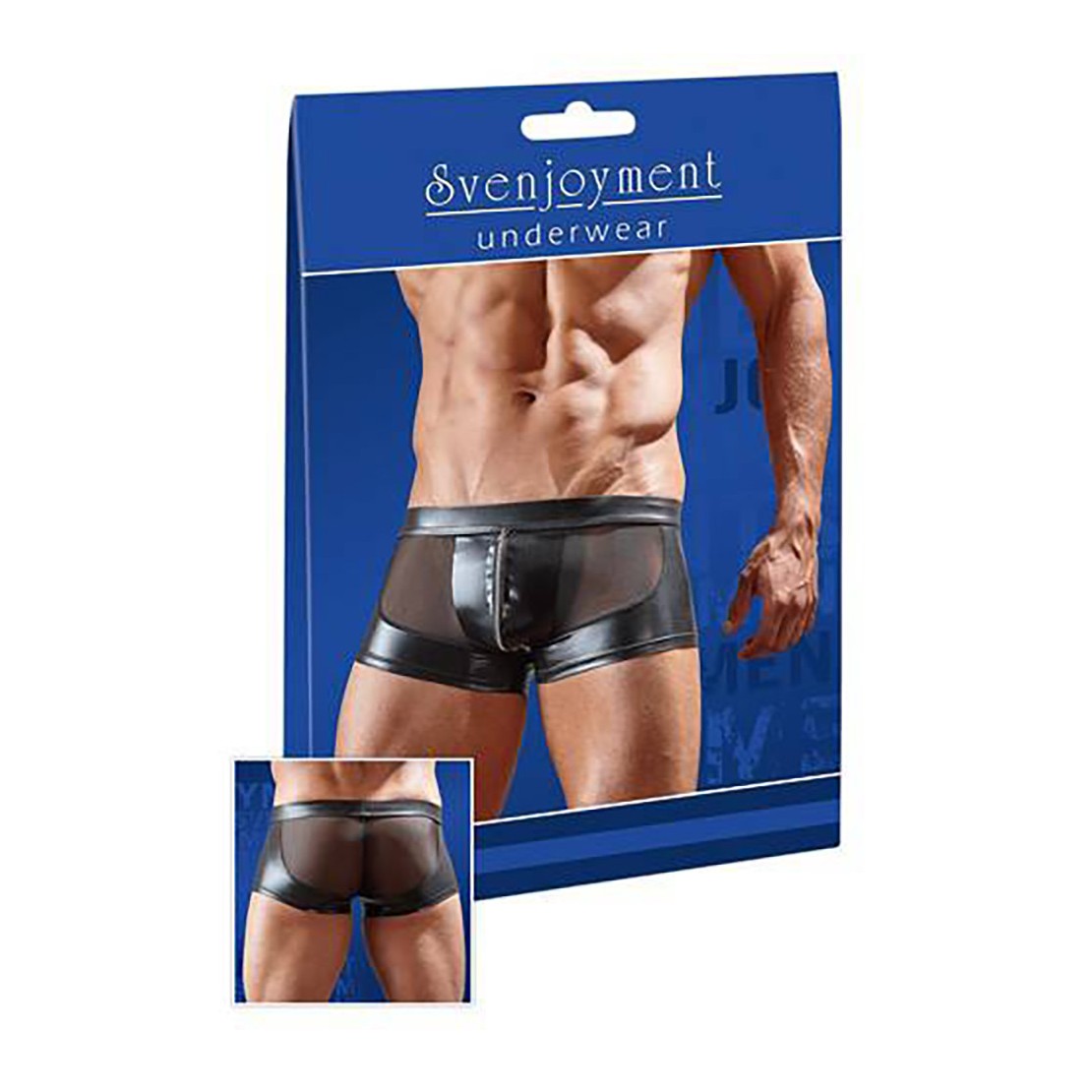 SEXY BOXER PER UOMO IN SPANDEX E MICRO RETE CON...