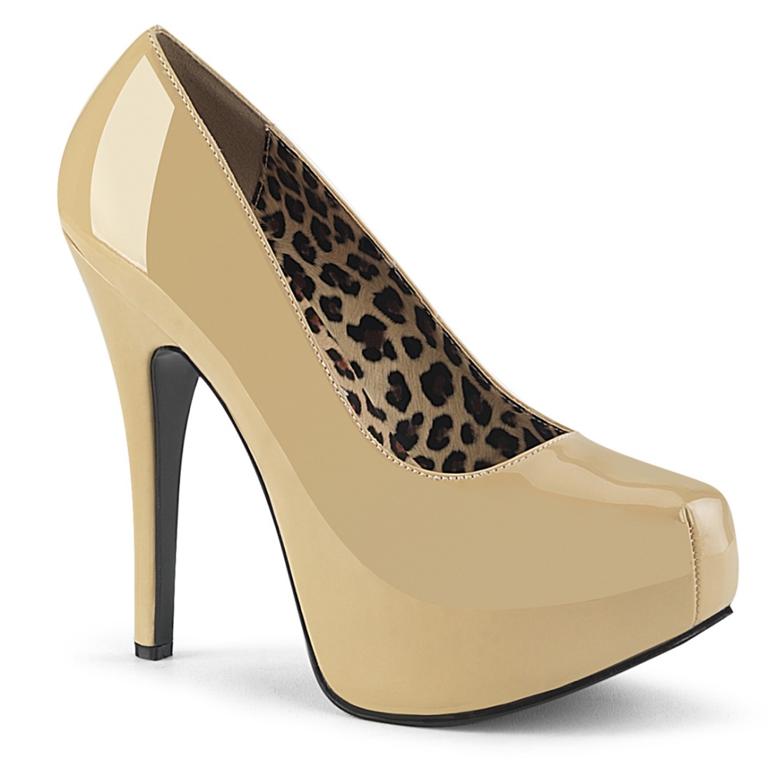 SCARPE SEXY DECOLTE' BORDELLO LUCIDO COLOR CREMA