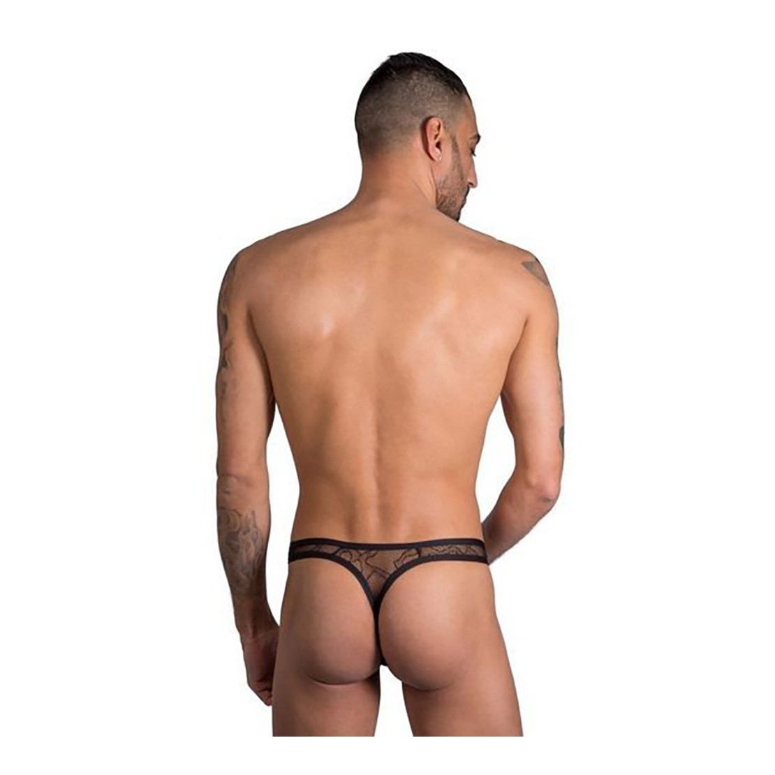 PERIZOMA UOMO SGANCIABILE SEXY IN TULLE CON STAMPA