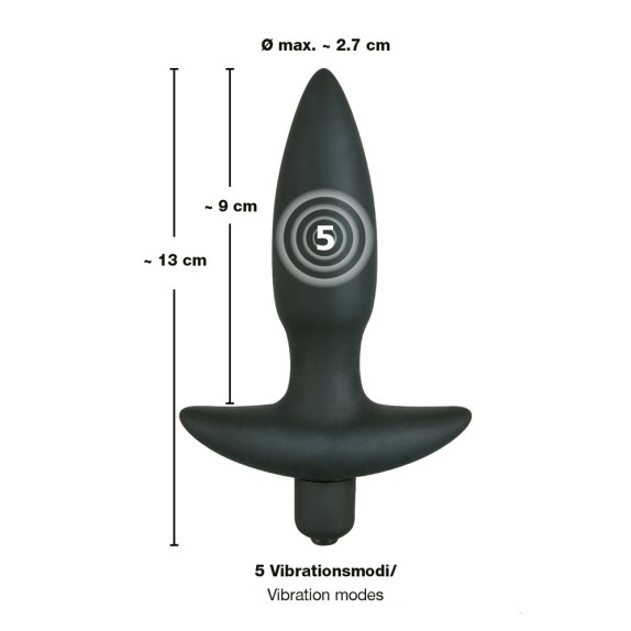 PLUG ANALE VIBRANTE IN SILICONE SMALL
