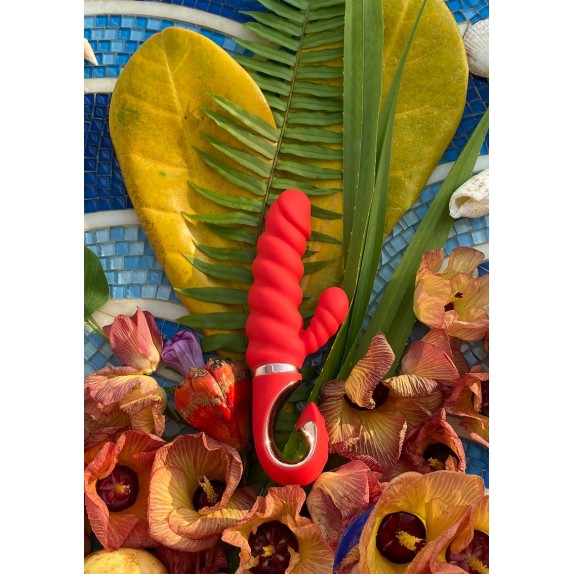 VIBRATORE RABBIT CON RILIEVI SEX TOY PER DONNA RICARICABILE GCANDY MINI