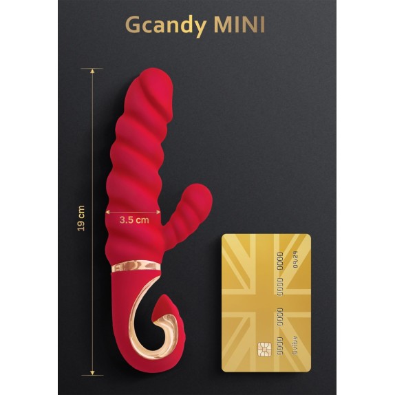 VIBRATORE RABBIT CON RILIEVI SEX TOY PER DONNA RICARICABILE GCANDY MINI