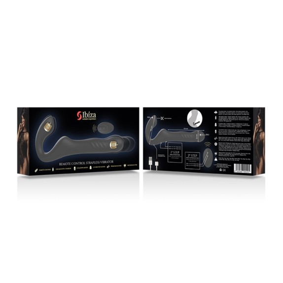 STRAP-ON PER DONNA STRAPLESS VIBRANTE E MOVIMENTO SU E GIU' CON TELECOMANDO WIRELESS IBIZA