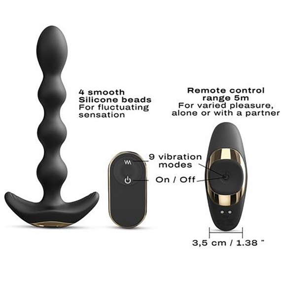 PALLINE ANALI VIBRANTI FLESSIBILI CON TELECOMDANDO FLEXI BALLS DORCEL