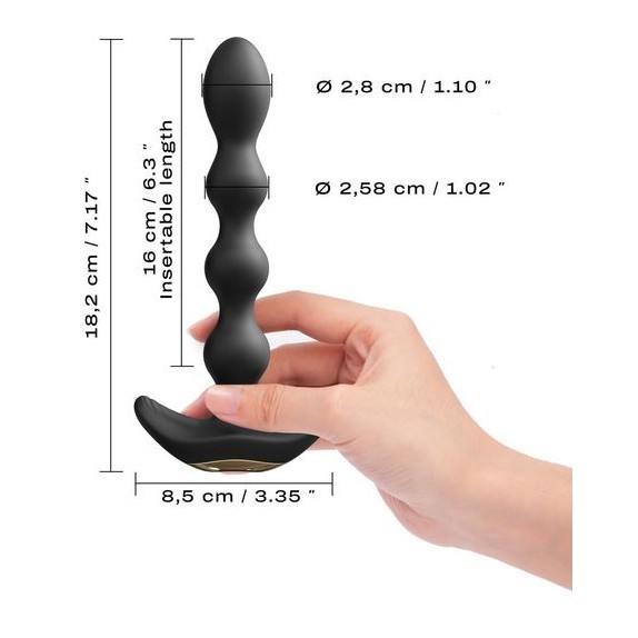 PALLINE ANALI VIBRANTI FLESSIBILI CON TELECOMDANDO FLEXI BALLS DORCEL