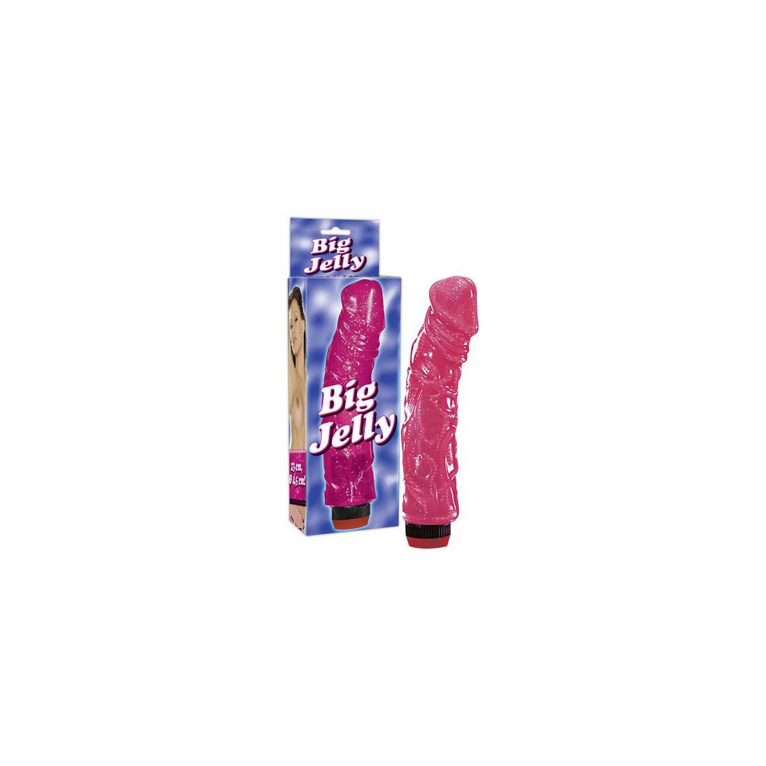 VIBRATORE VAGINALE IN JELLY SEX TOY CM. 23