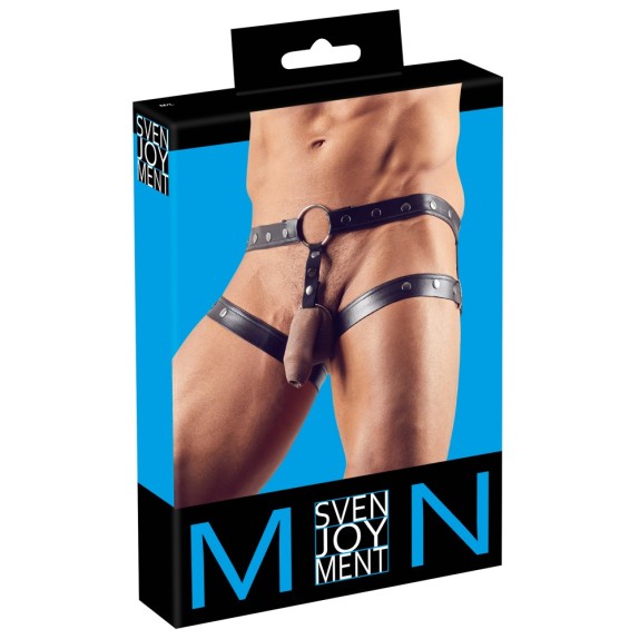 ESALTAFALLO SEXY PER UOMO IN SPANDEX CON ANELLO IN METALLO