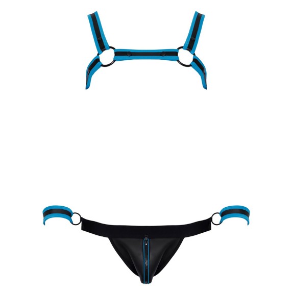 SET HARNESS SEXY PER UOMO E JOCK STRAP CON MANETTE SVENJOYMENT