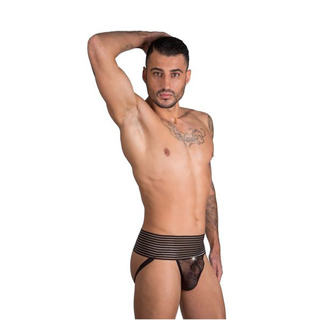 SOSPENSORIO SEXY IN TULLE CON ELASTICO ALTO