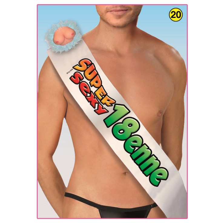 FASCIA SUPER SEXY 18ENNE UOMO GADGET SCHERZOSO