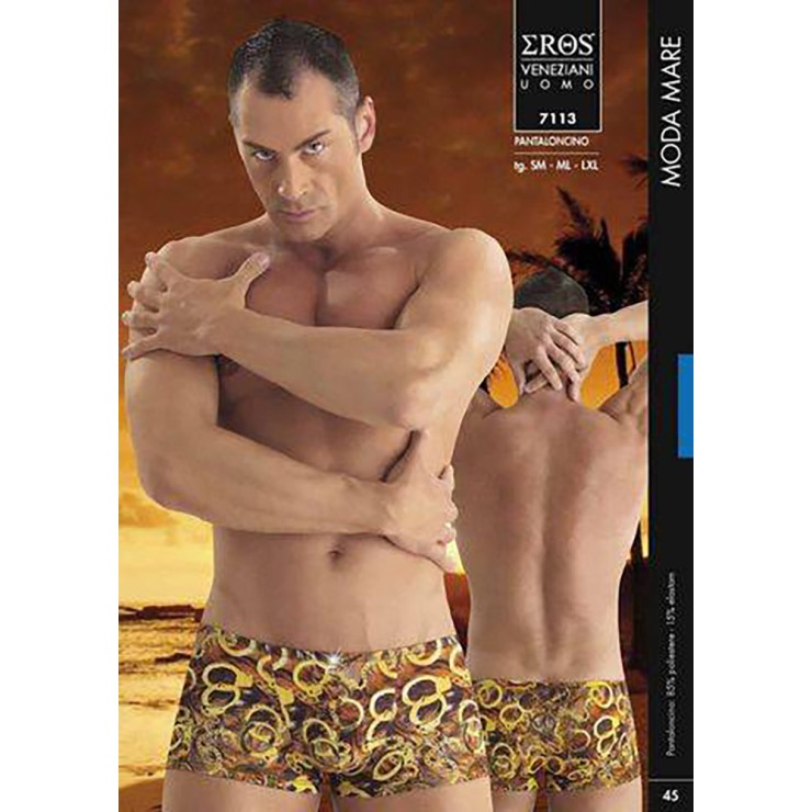 COSTUME BOXER MARE SEXY PER UOMO CON FANTASIA EROS VENEZIANI