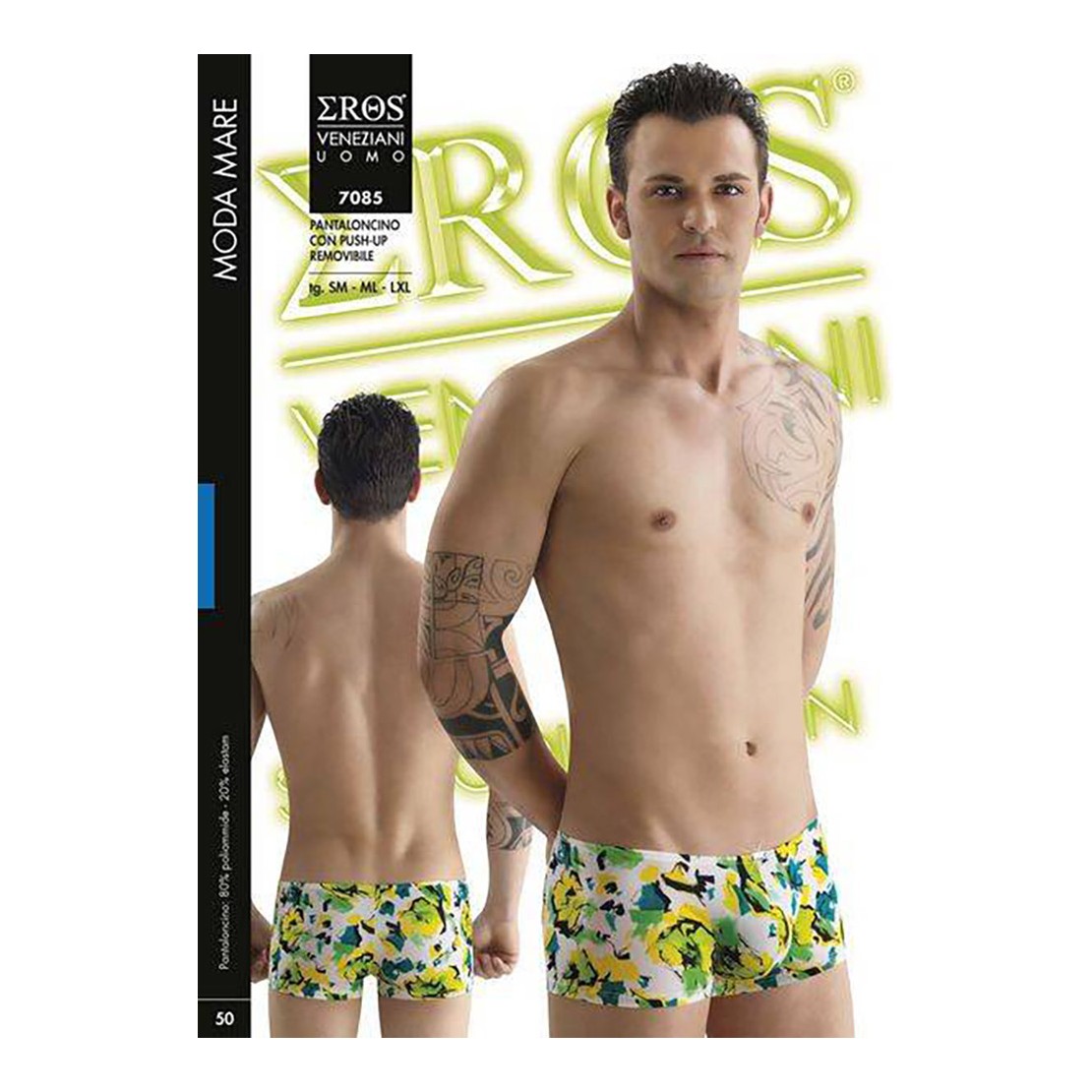 BOXER MARE SEXY PER UOMO CON PATTA IMBOTTITA