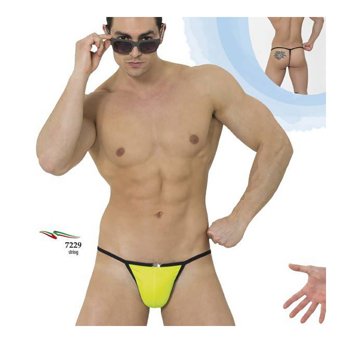 COSTUME SEXY PERIZOMA MARE UOMO CON FILETTO