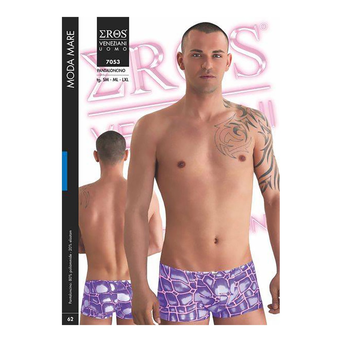 COSTUME MARE BOXER SEXY PER UOMO EROS VENEZIANI