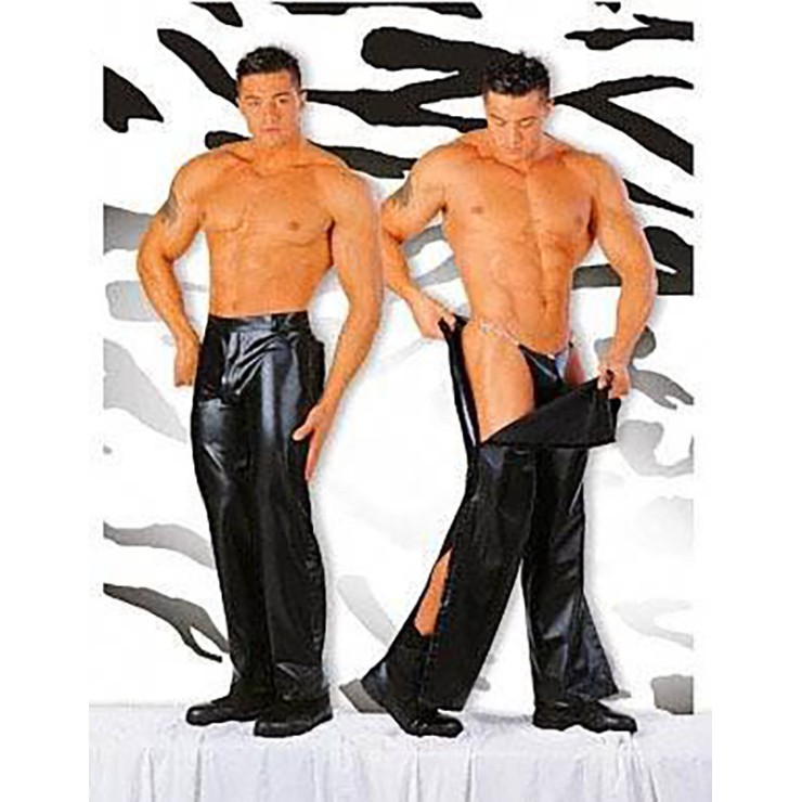 PANTALONI SEXY PER UOMO DA STRIP-TEASE IN ECOPELLE