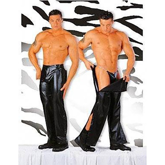 PANTALONI SEXY PER UOMO DA STRIP-TEASE IN ECOPELLE